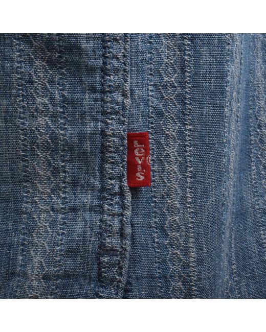 Levi's Blue Sunset Camp Short Sleeved Shirt for men