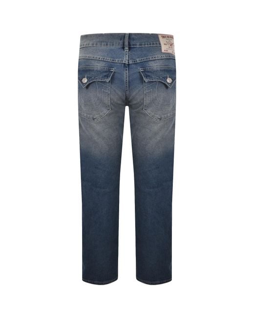True Religion Blue Ricky Sn Nf Straight Jeans for men