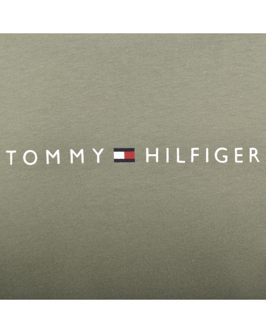Tommy Hilfiger Green Logo T Shirt for men