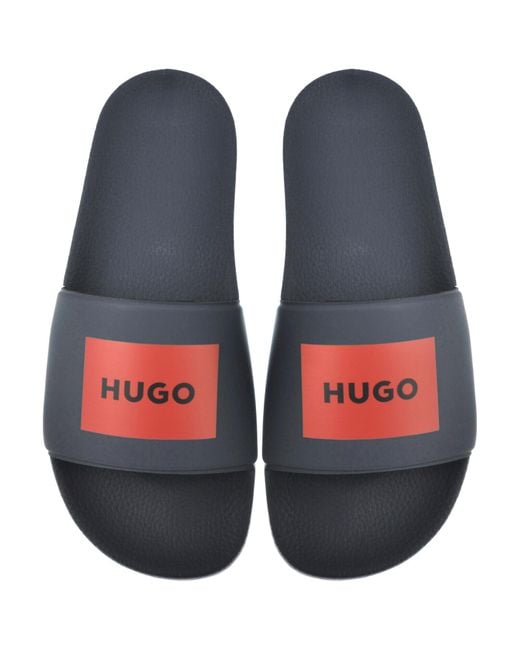 HUGO Blue Timein Sliders Dark for men