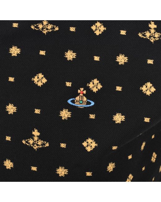Vivienne Westwood Black Classic Polo T Shirt for men