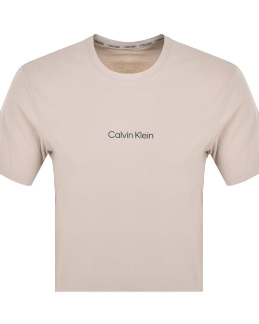 Calvin Klein Natural Crew Neck Lounge T Shirt for men