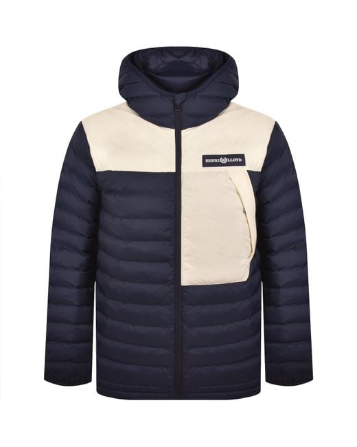 Henri Lloyd Blue Bergen Hooded Jacket for men