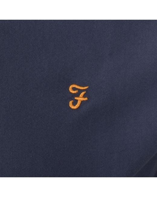 Farah Blue Farah Brewer Long Sleeve Shirt for men