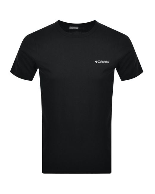 Columbia Black Basic Logo T Shirt for men