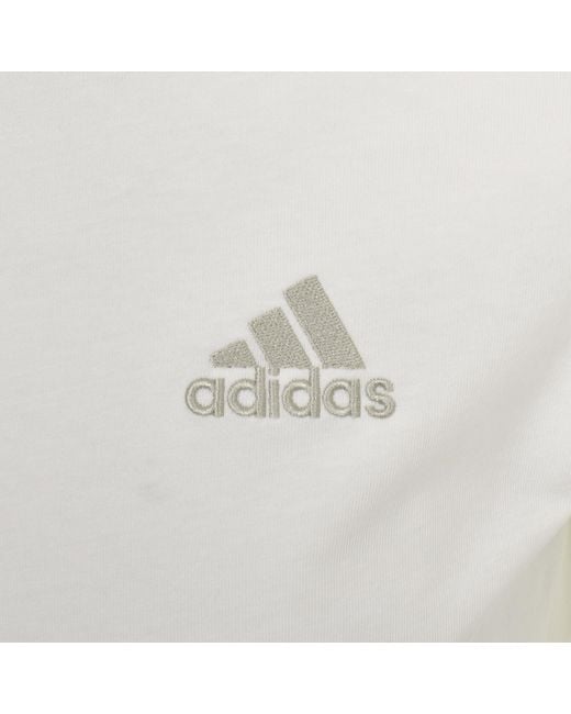 Adidas Originals White Adidas Sportswear 3 Stripes T Shirt Off for men