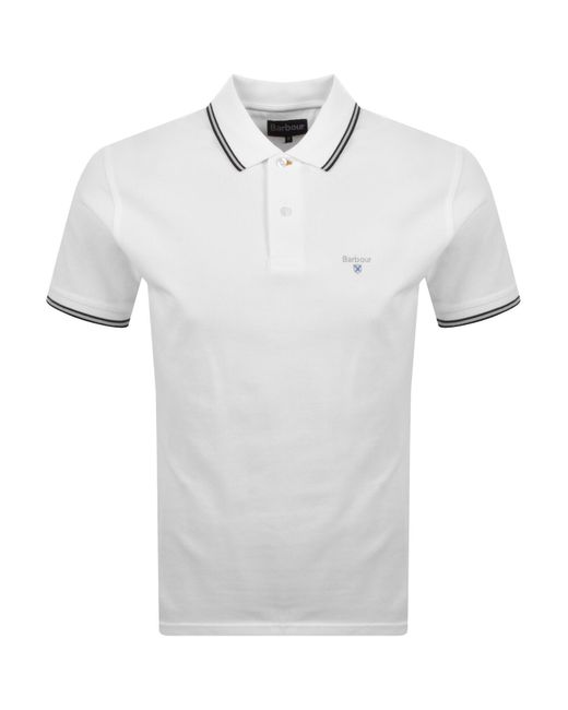 Barbour Gray Fielding Polo T Shirt for men