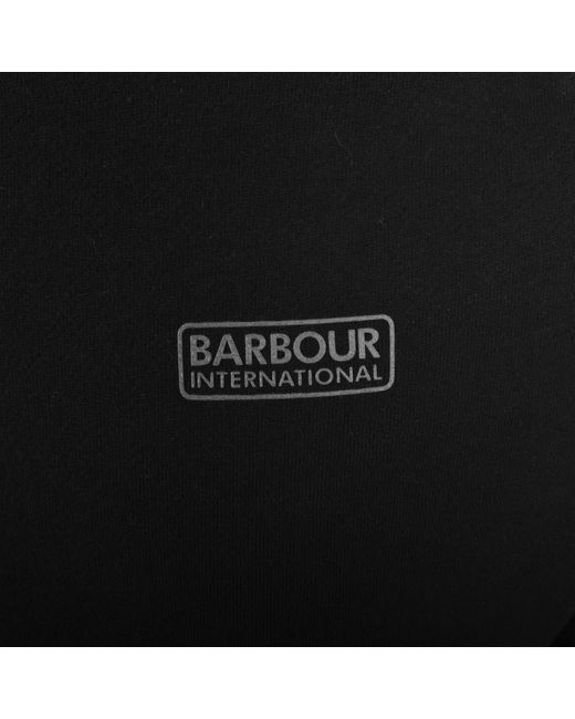 Barbour Black Half Zip Sweatshirt for men