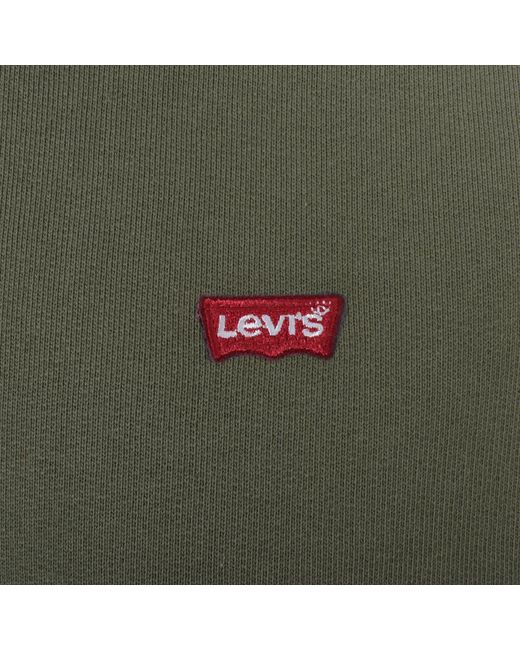 Levi's Green Original Crew Neck Sweatshirt for men