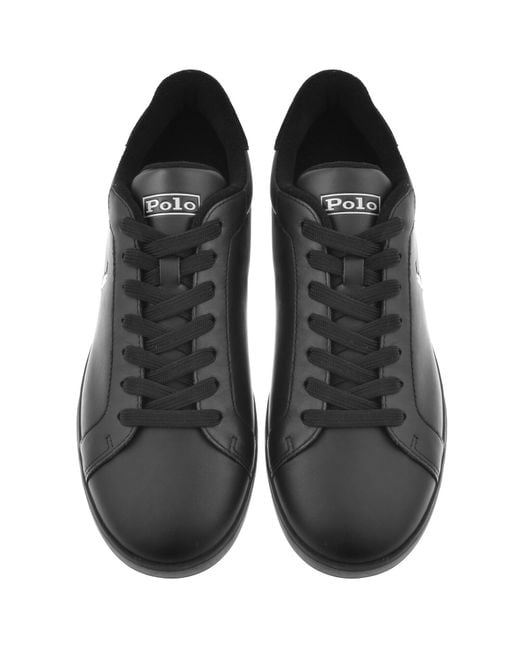 Ralph Lauren Black Heritage Court Trainers for men