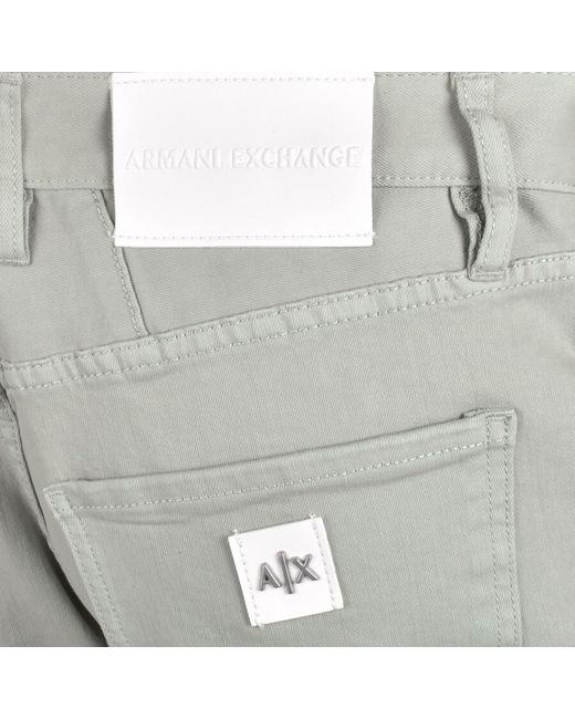 Armani Exchange Gray J65 Slim Denim Shorts for men