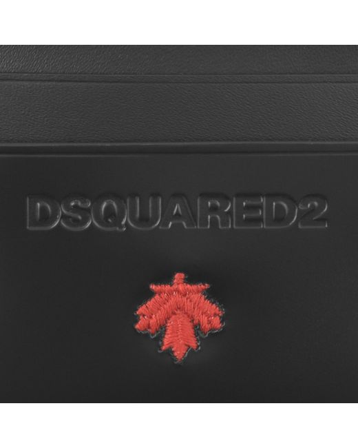 DSquared² Black Maple Credit Card Holder for men