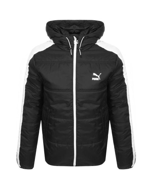 PUMA Synthetic Classics Padded Jacket in Black for Men - Lyst