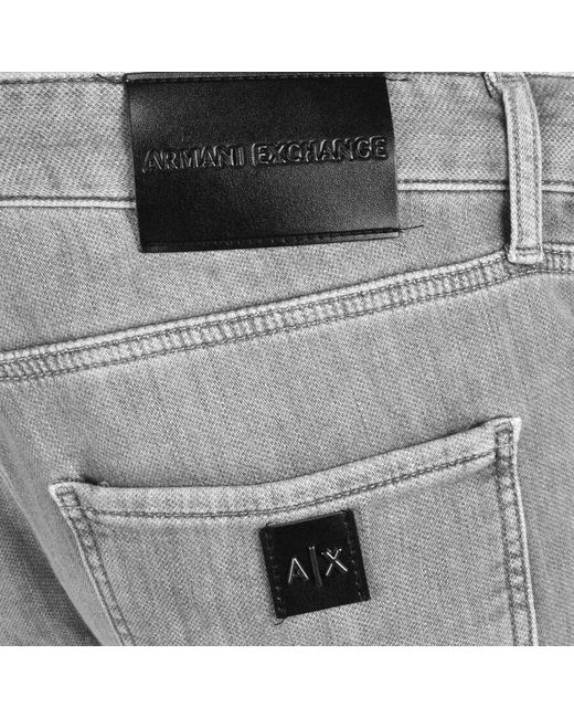 Armani Exchange Gray J13 Slim Fit Jeans for men