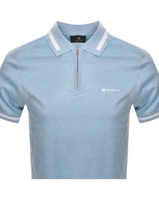 Belstaff Blue Logo Polo T Shirt for men