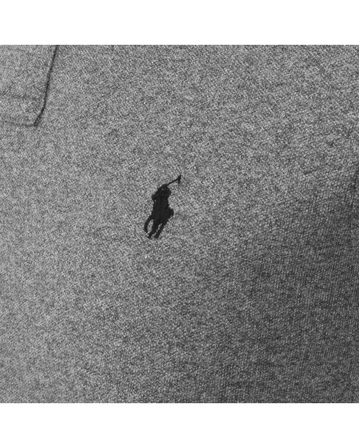 Ralph Lauren Gray Custom Slim Fit Polo T Shirt for men