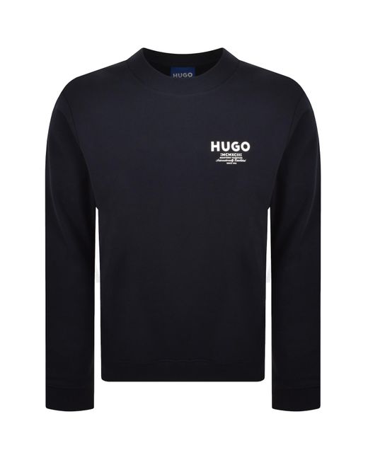 HUGO Blue Nespon Sweatshirt Dark for men