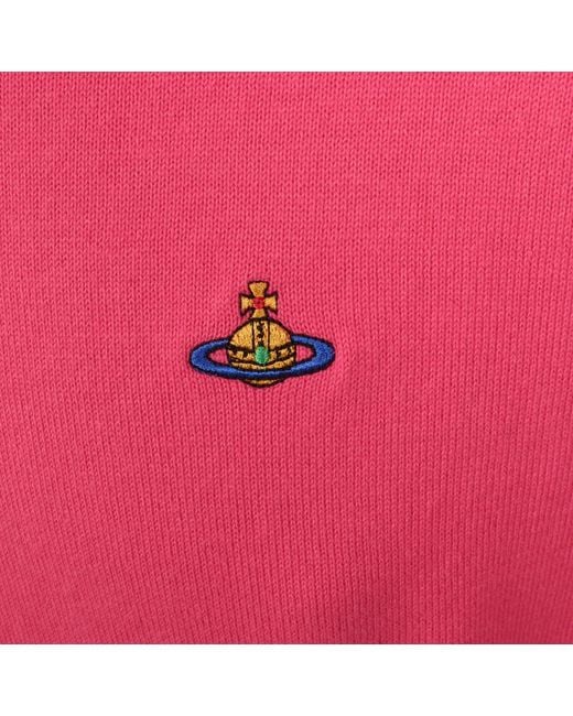 Vivienne Westwood Pink Alex Round Neck Jumper for men