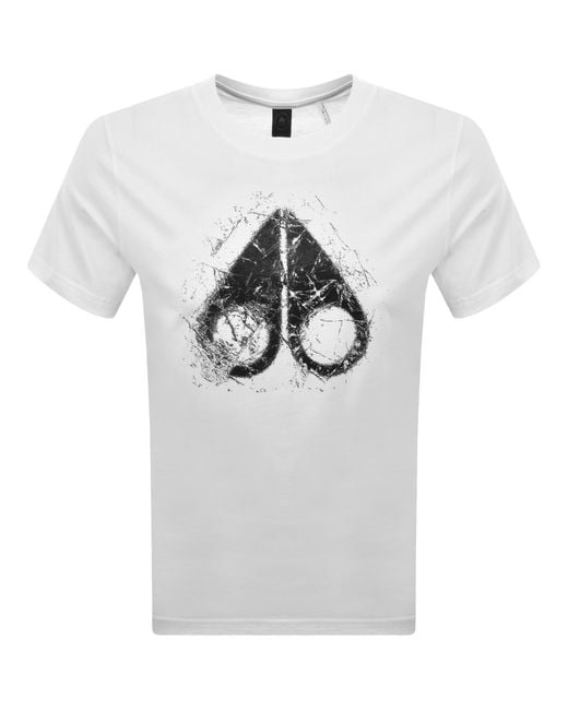 Moose Knuckles Gray Icebreak Logo T Shirt for men