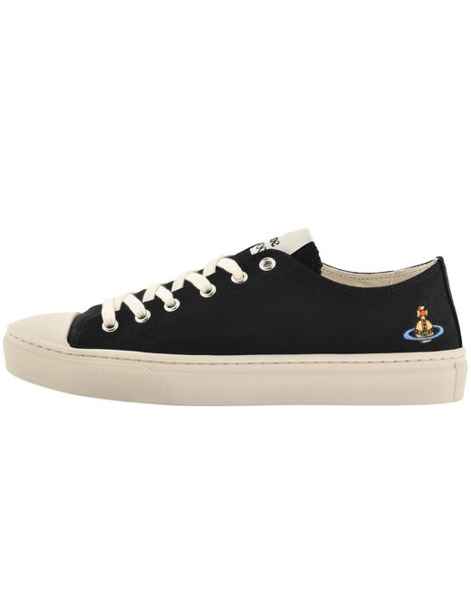 Vivienne Westwood Black Plimsoll Low Top Trainers for men
