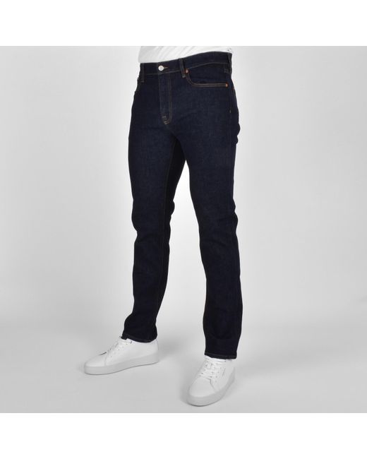 Belstaff Blue Longton Dark Wash Slim Jeans for men