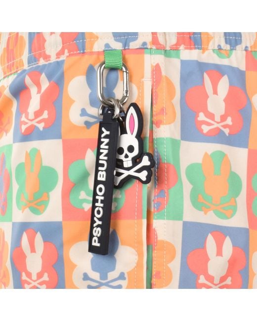Psycho Bunny Orange Aiden Swim Shorts Pristine for men