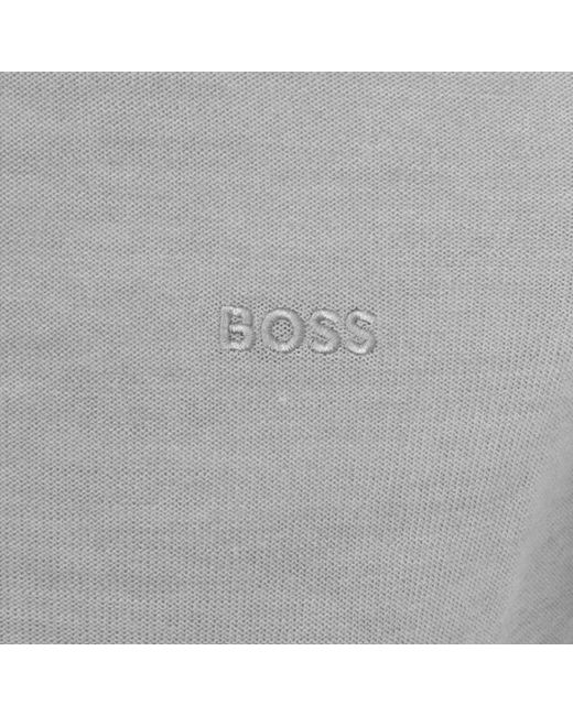 Boss Gray Boss Avac M Knit Jumper for men