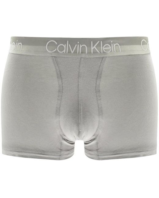 Calvin Klein Blue Underwear 3 Pack Trunks for men