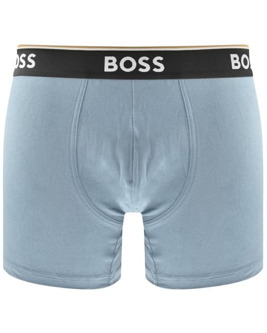 BOSS BUSINESS Blue Boss Underwear 3 Pack Power Boxer Briefs for men