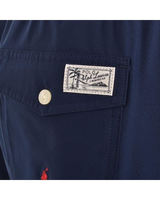 Ralph Lauren Blue Traveller Swim Shorts for men