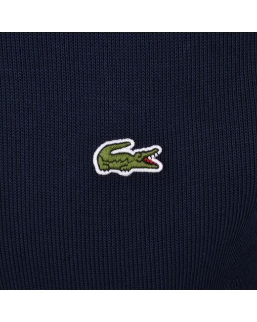 Lacoste Blue Ribbed Jumper Dark for men