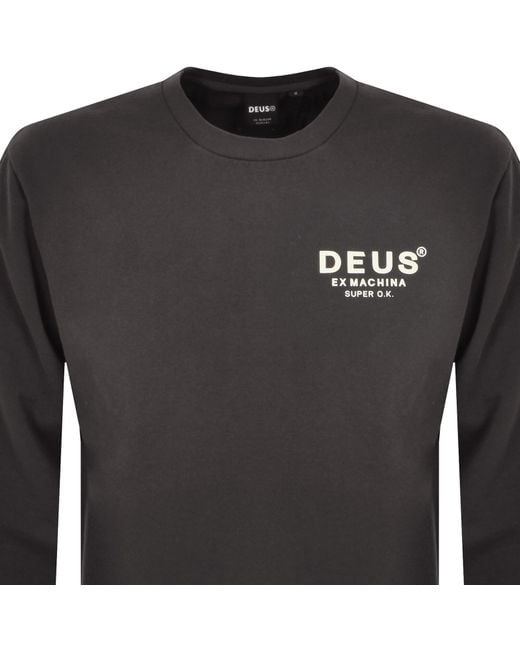 Deus Ex Machina Black Logo Sweatshirt for men