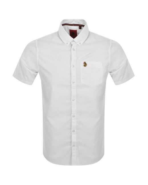 Luke 1977 White Short Sleeve Ironbridge Shirt for men