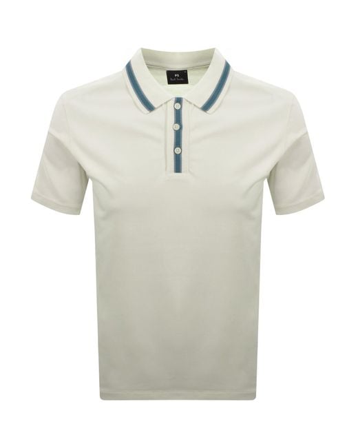 Paul Smith Natural Tipped Polo T Shirt for men