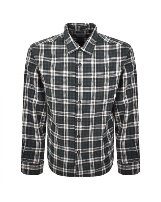Farah Black Farah Hardaker Check Shirt for men