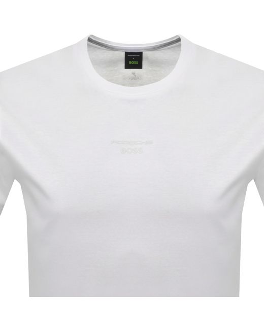 Boss White Boss X Porsche Spirit70 Car T Shirt for men