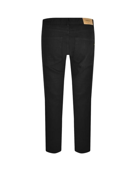 Farah Black Farah Elm Dark Wash Slim Fit Jeans for men