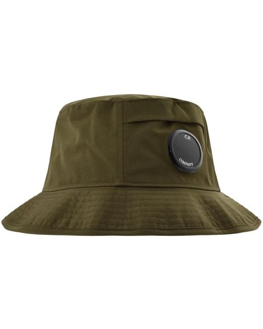 C P Company Green Cp Company Chrome Bucket Hat for men