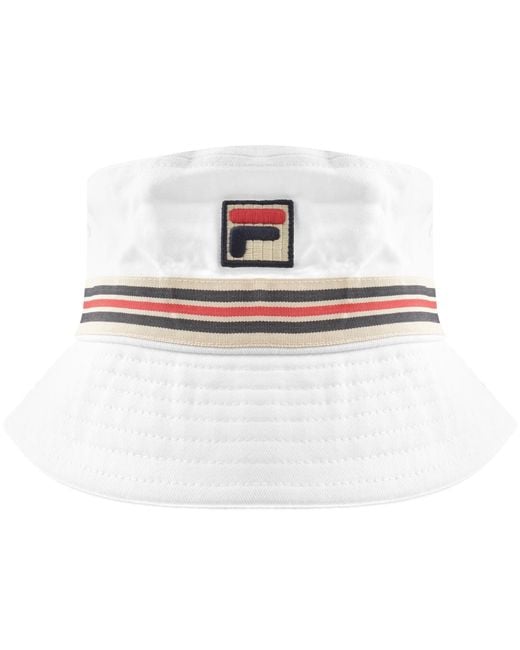 Fila White Fila Jojo Bucket Hat for men