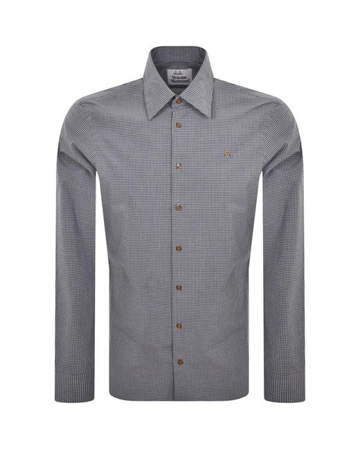 Vivienne Westwood Gray Long Sleeved Shirt for men