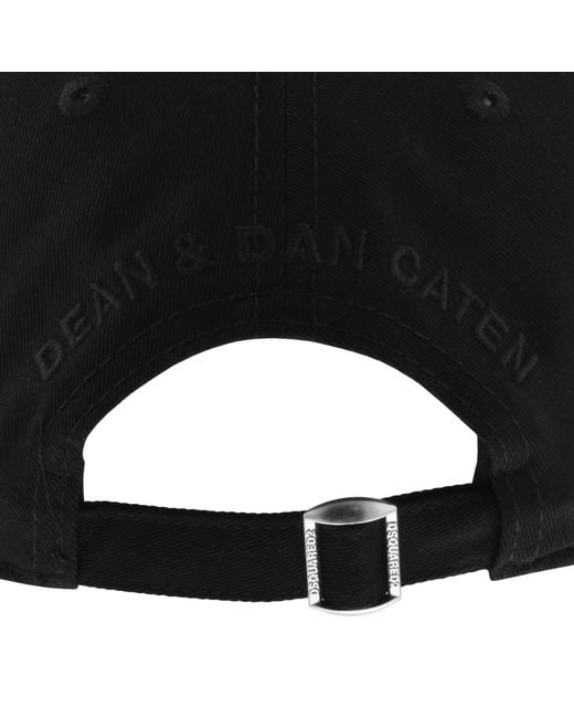 DSquared² Black Logo Baseball Cap for men