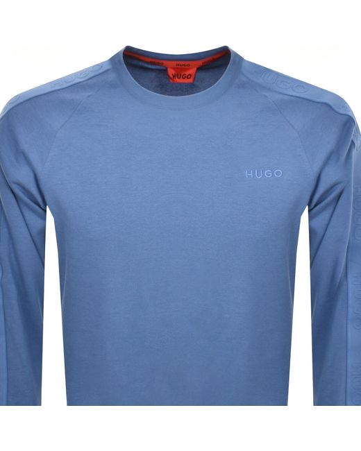 HUGO Blue Lounge Tonal Sweatshirt for men