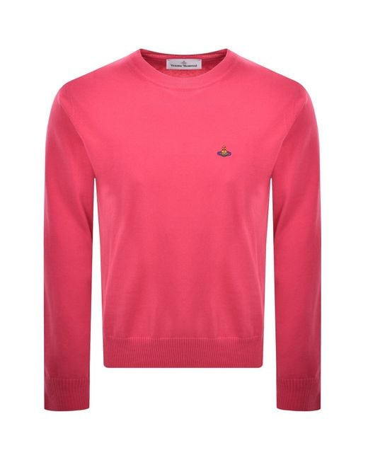 Vivienne Westwood Pink Alex Round Neck Jumper for men