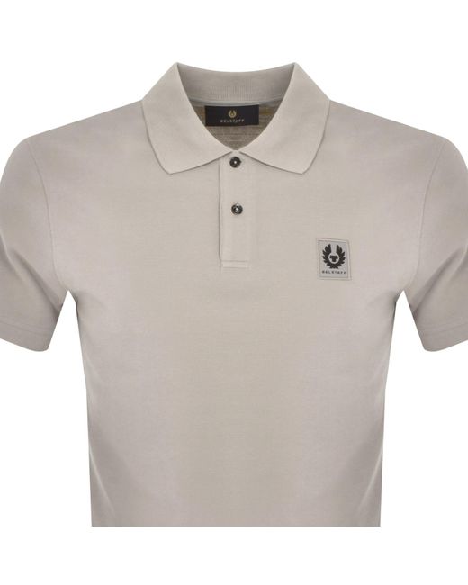 Belstaff Gray Short Sleeve Polo T Shirt for men