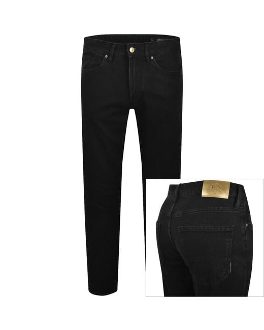 ARMANI EXCHANGE Black J14 Slim Fit Jeans for men