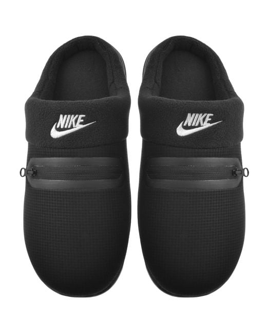 Nike Black Burrow Slippers for men