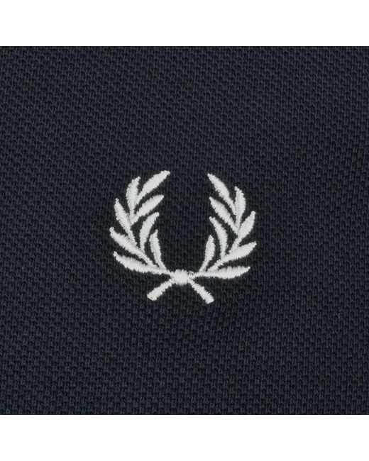Fred Perry Blue Twin Tipped Polo T Shirt for men