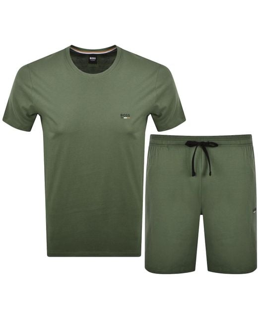 BOSS BUSINESS Green Boss Oliver Short Set for men
