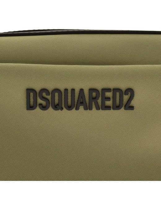 DSquared² Green Icon Wash Bag for men
