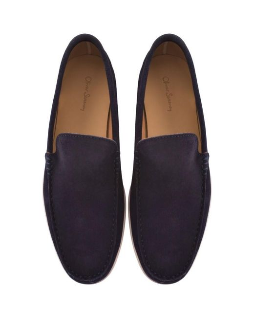 Oliver Sweeney Blue Alicante Loafer Shoes for men